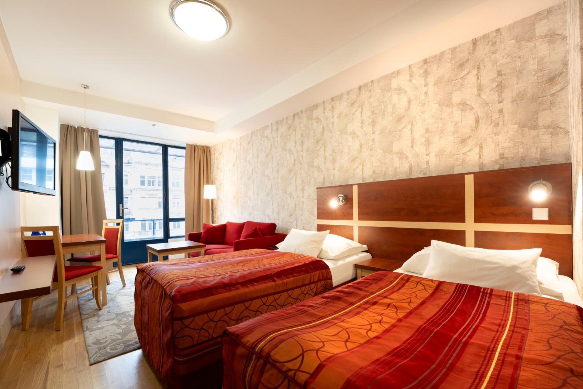 Doppel-/Zweibettzimmer mit Blick auf den Wenzelsplatz